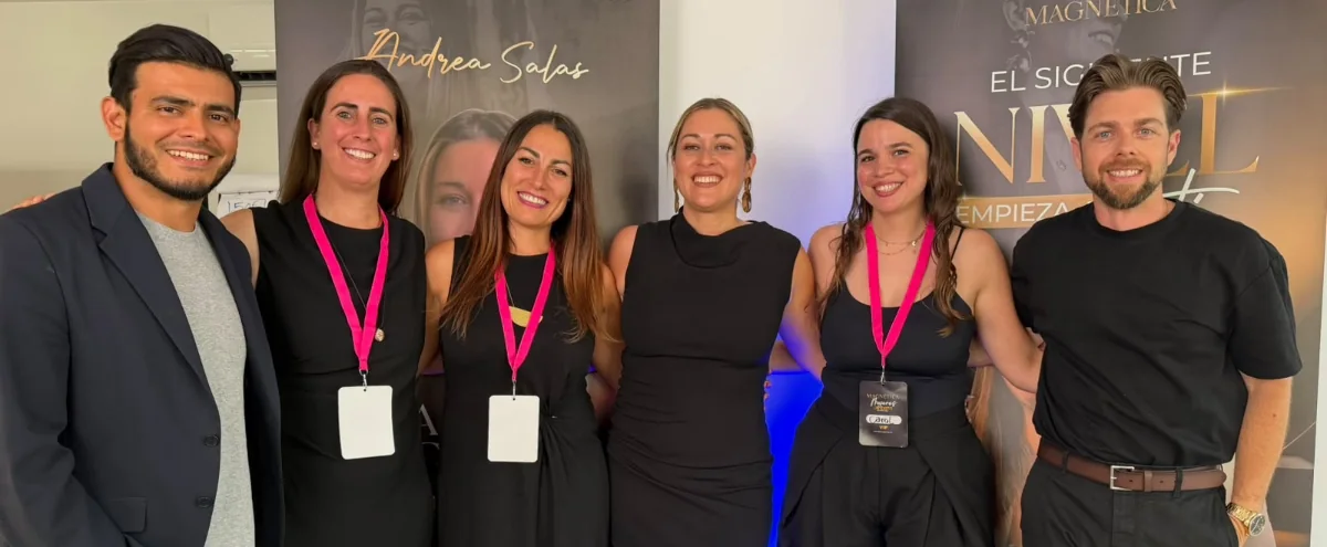 El equipo de Más Eventos 360 durante un evento